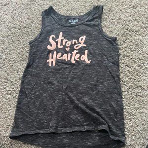 girl's black tank top
